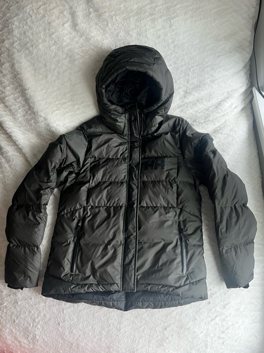 Helly Hansen Black Puffer Hooded Insulated Jacket